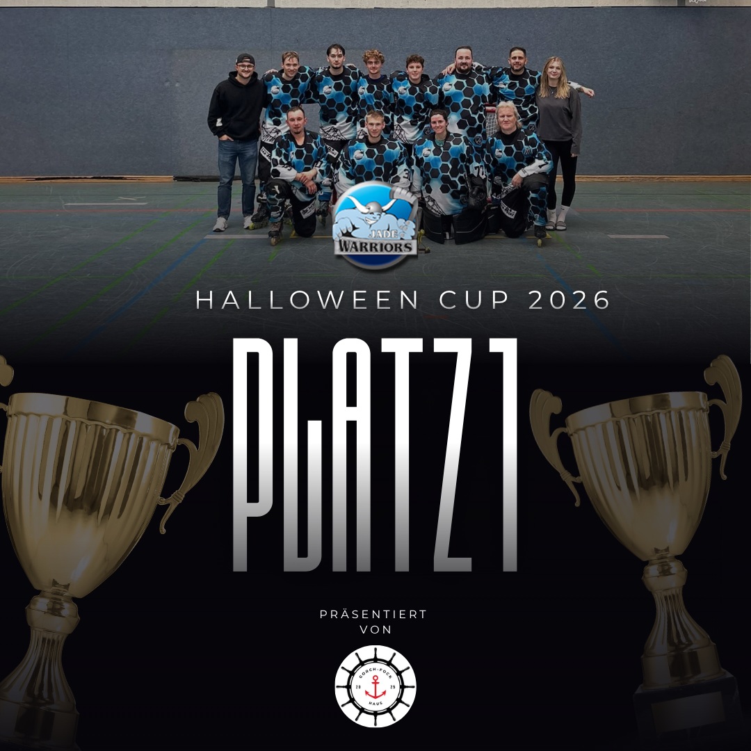 🏆🎃BACK-TO-BACK CHAMPIONS! 🎃🏆

2025 gewonnen – 2026 verteidigt!*🥇🔥

Die Jade Warriors holen sich erneut den Titel beim Halloween Cup in Oldenburg! ⚔️

Nach einem durchwachsenen Start mit einer knappen Niederlage gegen Oldenburg haben wir uns zurückgekämpft und mit vier Siegen in Folge in der Vorrunde das Ticket fürs Finale gelöst! 💪

📊 Unsere Ergebnisse – Vorrunde:
❌ vs. Oldenburg: 1:2
✅ vs. Münster: 2:1
✅ vs. Nienburg: 3:1
✅ vs. Vechta: 2:1
✅ vs. Bremerhaven: 4:1

🏆 DAS FINALE:
🔥 Jade Warriors vs. Münster Mottek
💥 Endstand: 3:2

Was für ein Finale! Bis eine Minute vor Schluss lagen wir noch zurück, doch wir haben niemals aufgegeben und das Spiel in letzter Sekunde gedreht! 

Genau das macht uns aus: Kampfgeist, Zusammenhalt und der Wille, bis zum Schluss alles zu geben!💪🔥

Zwei Jahre in Folge ganz oben! 🏆🏆
HALLOWEEN CUP CHAMPIONS 2025 & 2026!🎃👻

Danke an alle Teams und Organisatoren für ein starkes Turnier! 🙌

Präsentiert von: @gorch_fock_haus_whv