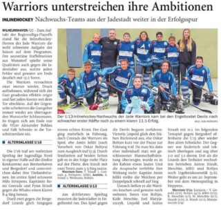Zeitungsartikel aus der Wilhelmshavener Zeitung. 📰
