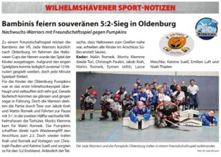 Zeitungsartikel: Ausgabe Jadesport November 📰