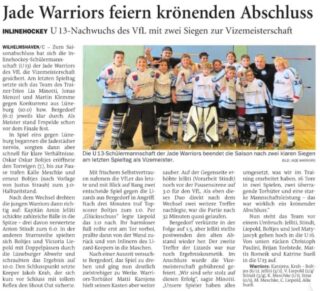 Artikel aus der Wilhelmshavener Zeitung. 📰