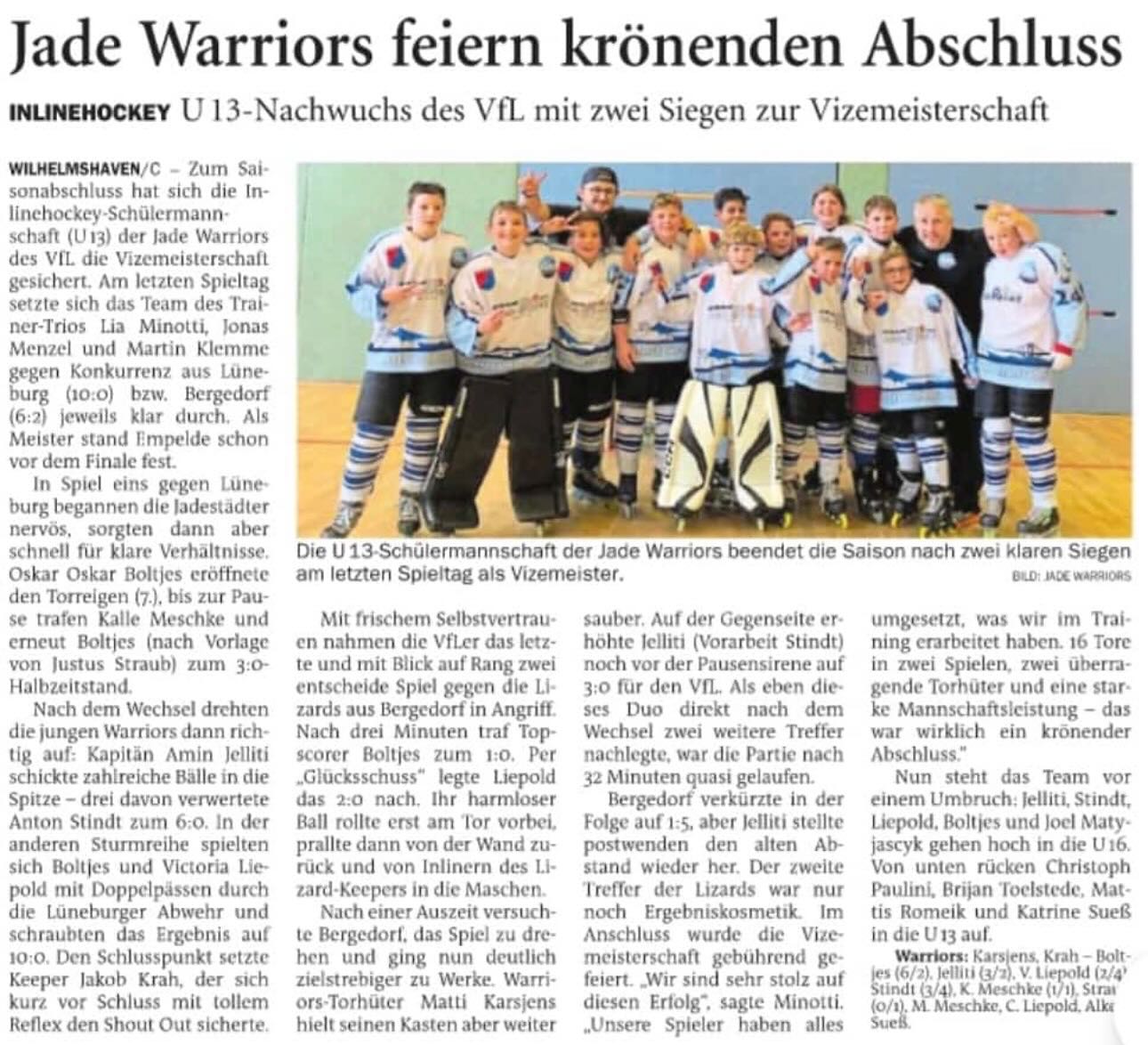 Artikel aus der Wilhelmshavener Zeitung. 📰