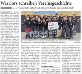 Artikel aus der Wilhelmshavener Zeitung 📰