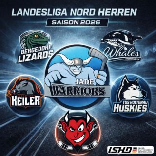🔥 Landesliga Nord Herren – Saison 2026 🔥

Die neue Saison steht in den Startlöchern!

Die Warriors greifen an und stellen sich einer starken Konkurrenz in der Landesliga Nord.

🏒 Mit dabei sind:
• Engelbostel Devils
• Bergedorf Lizards II
• Bremerhaven Whales II
• Salzstadtkeiler Lüneburg II
• Holtenau Huskies

Tempo, Leidenschaft und harte Duelle – wir sind bereit für eine intensive Saison! 🏒

#Inlinehockey #LandesligaNord #Herren #Saison2026
