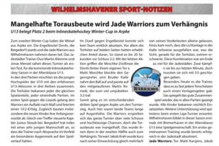Bericht vom vergangenen Wochenende der U-13 in Arpke! 📰