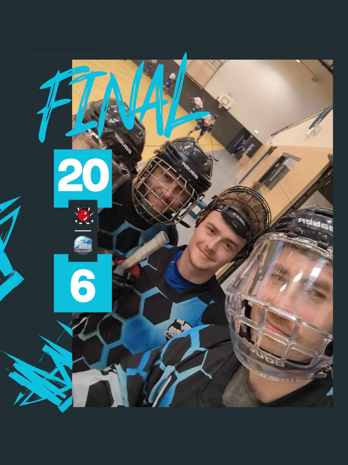 🏒 Endstand: 20:6 gegen den Tabellenführer 🏒

Gegen die bislang ungeschlagenen Engelbostel Devils gab es für uns an diesem Wochenende leider nichts zu holen. Die eingespielte Heimmannschaft zeigte von Beginn an, warum sie aktuell an der Tabellenspitze steht, und nutzte ihren Heimvorteil konsequent aus.

Wir fanden nur schwer ins Spiel und konnten den Druck der Devils über weite Strecken nicht entscheidend unterbinden. Trotz des deutlichen Spielstands jedoch wurde weiter gekämpft und versucht, dagegenzuhalten.

Solche Spiele gehören dazu und zeigen uns, woran wir weiter arbeiten müssen. Jetzt heißt es: Kopf hoch, aus den Fehlern lernen und den Fokus auf die nächsten Aufgaben richten.

Vielen Dank an alle, die uns vor Ort und aus der Ferne unterstützt haben!