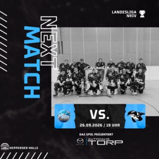 🏒 Vorletztes Heimspiel der Saison

Am 26.09.2026 um 19:00 Uhr treffen unsere Warriors in der Heppenser Halle auf die Whales aus Bremerhaven.

Tabellarisch ist die Ausgangslage bereits klar: Die Warriors stehen sicher auf Platz 3, die Gäste auf aktuell dem vorletzten Tabellenplatz.

Damit steht das vorletzte Spiel der Saison an – und gleichzeitig das vorletzte Heimspiel. 

Wir freuen uns auf einen gemeinsamen Abend in der Halle.

📍 Heppenser Halle
📅 26.09.2026
⏰ 19:00 Uhr

Präsentiert wird das Spiel von unserem Sponsor @autohaus_torp 🤝.

Vielen Dank für die Unterstützung und das Engagement für unseren Verein!